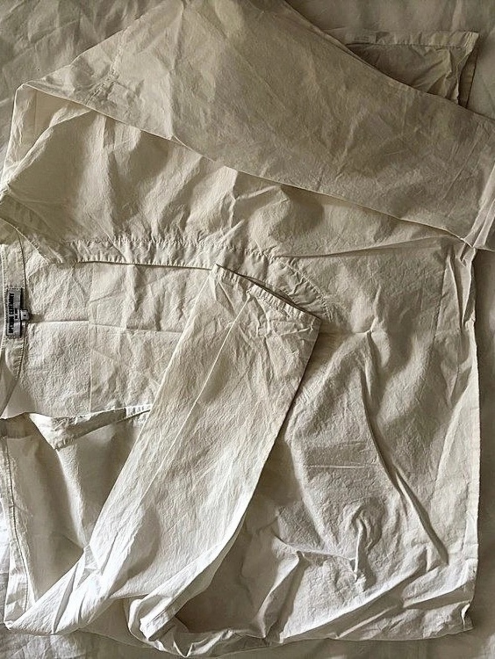 Opening Ceremony Short Sleeve Button Down in White